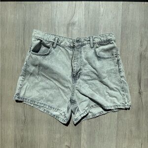 Zara Light Gray Denim Shorts